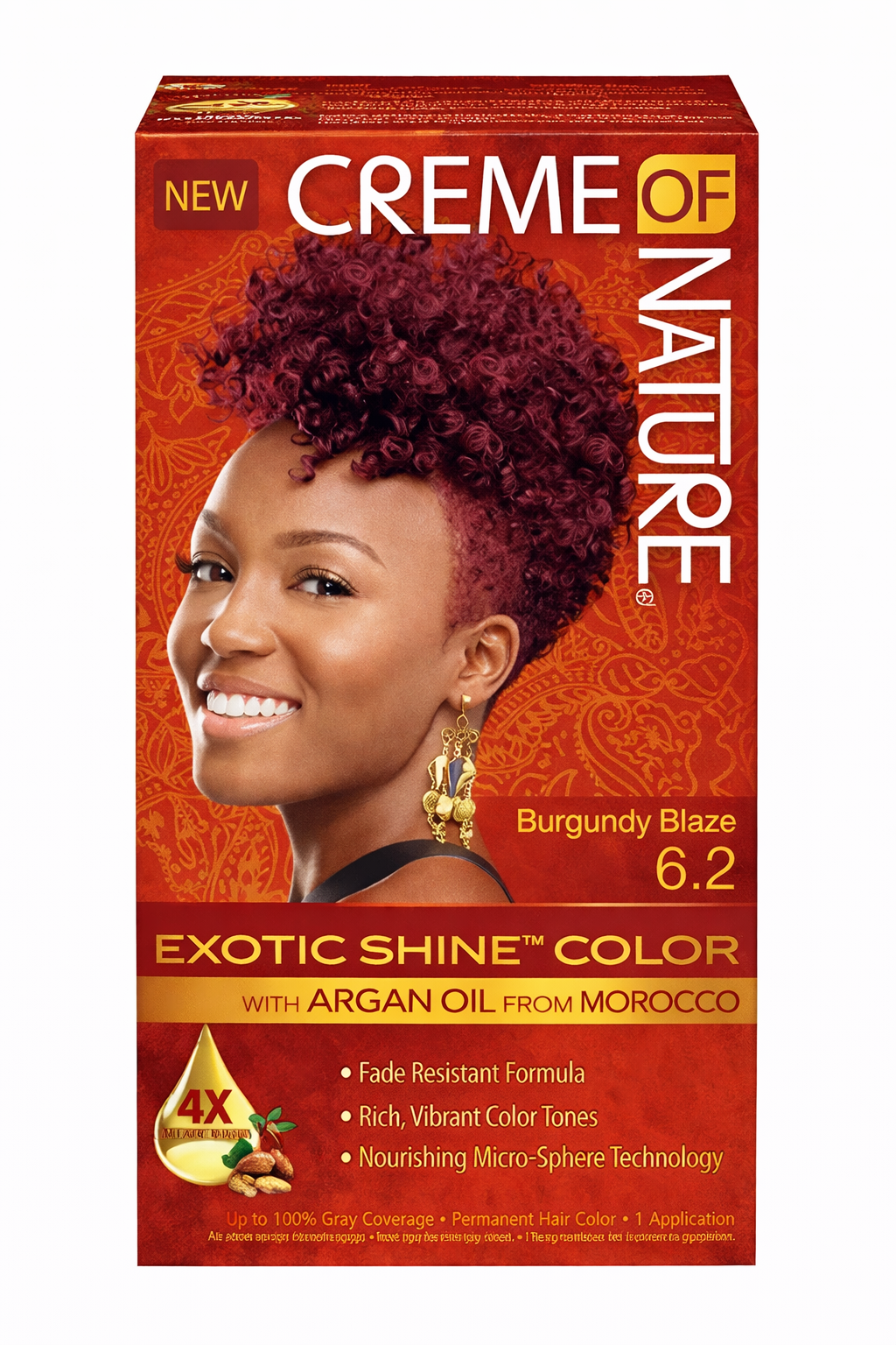 Creme of Nature Gel Hair Color Burgundy Blaze 6.2
