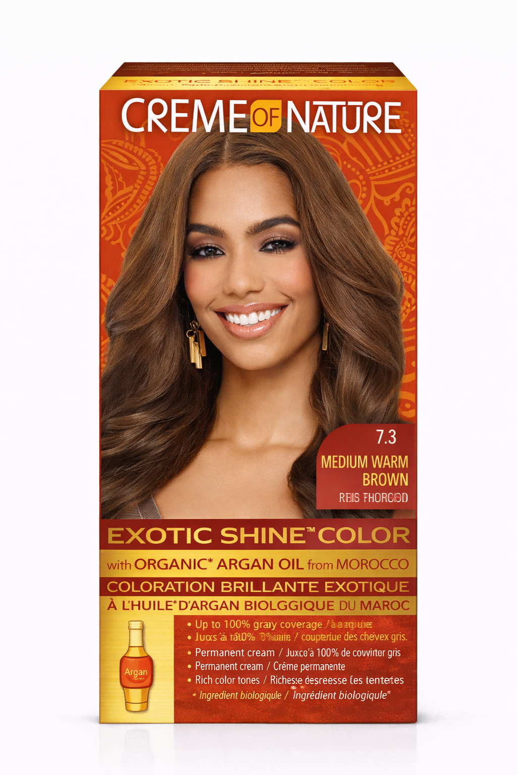 Creme of Nature Gel Hair Color Medium Warm Brown 7.3