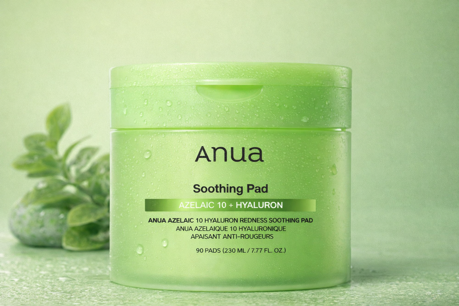 [ANUA(EU)] AZELAIC 10 HYALURON REDNESS SOOTHING PAD (90EA)230ML (EU)