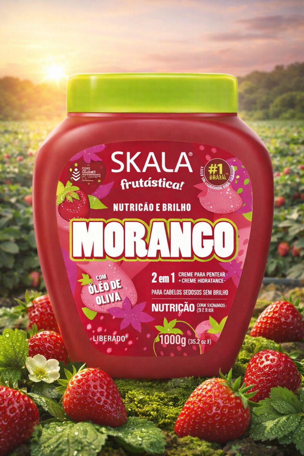 Skala Frutástica Morango Crème Capillaire Hydratante Multifonction 1kg