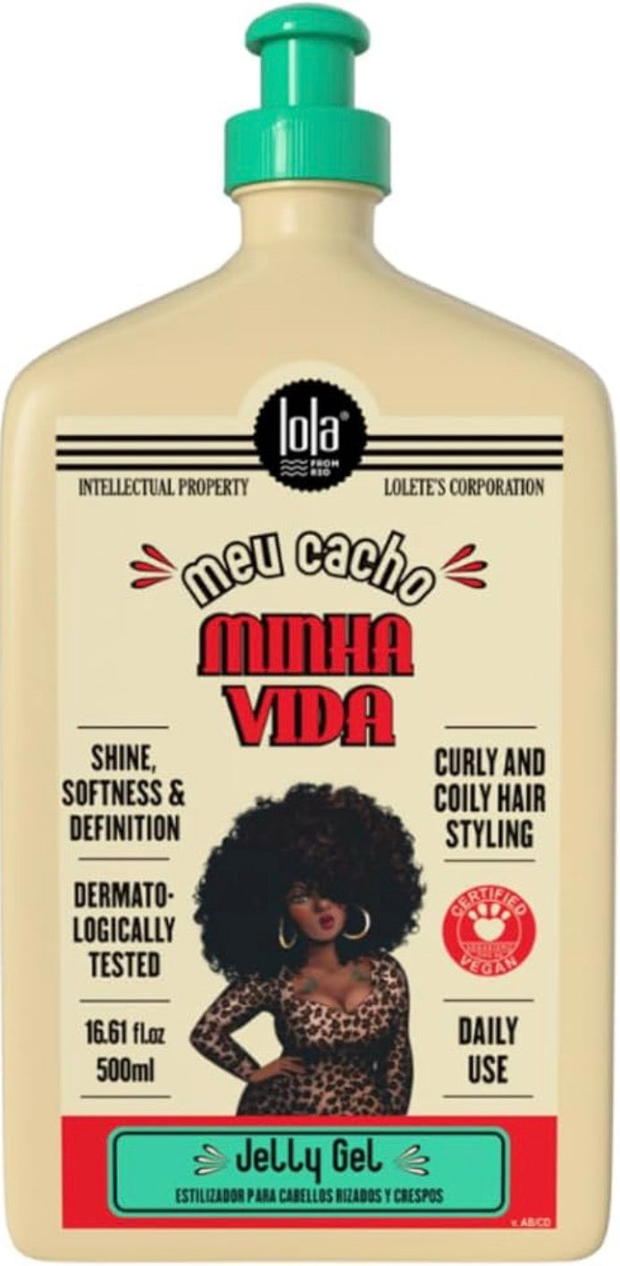 Lola Cosmetics – Meu Cacho Minha Vida Jelly Gel Définition & Fixation 500g