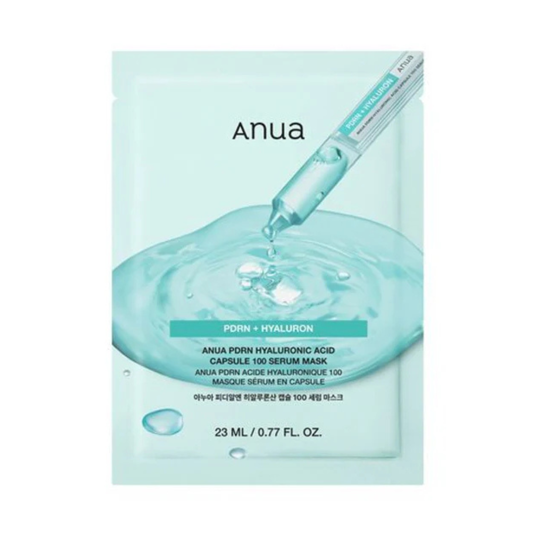 Anua - PDRN Hyaluronic Acid Capsule 100 Serum Mask — Hydratation intensive et repulpante