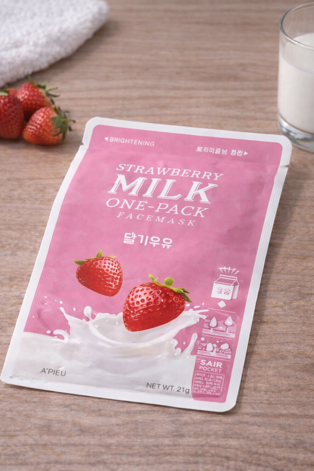 [A'pieu] STRAWBERRY MILK ONE-PACK