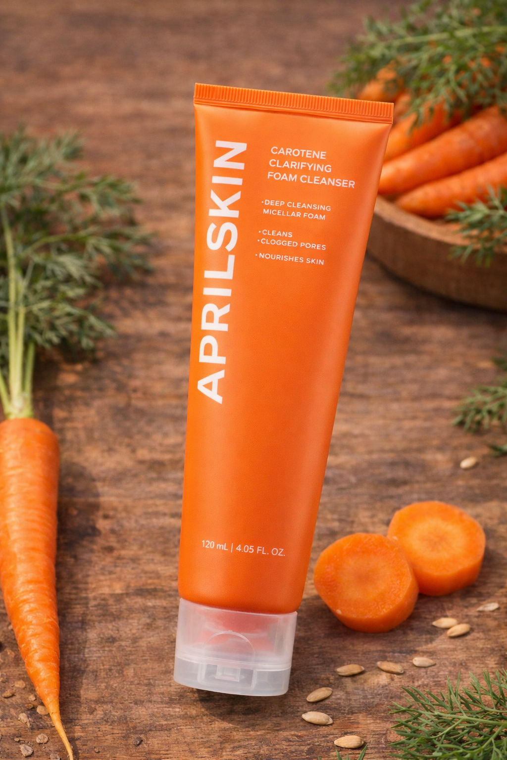 [APRILSKIN (EU)] CARROTENE CLARIFYING FOAM CLEANSER 120G (EU)