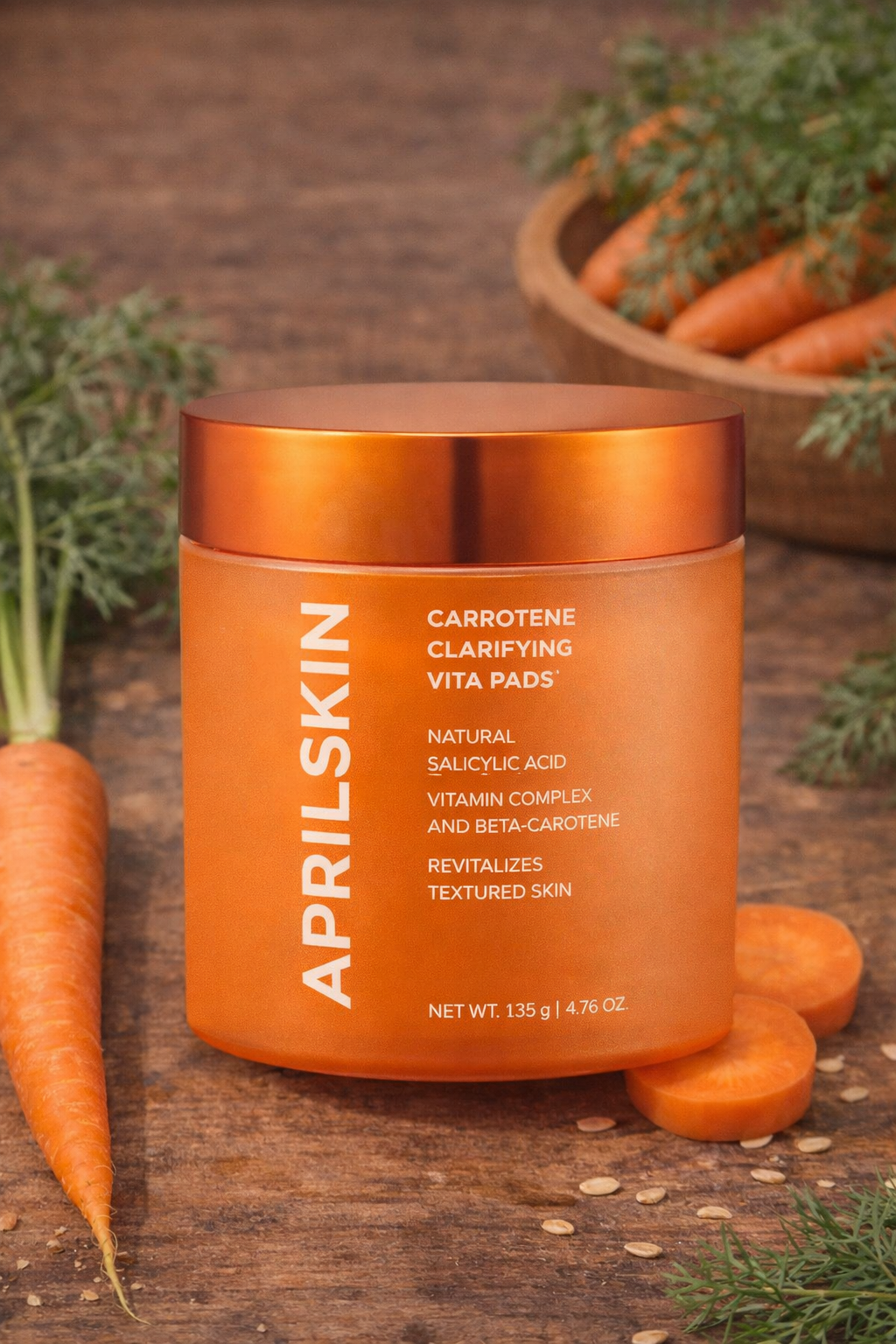[APRILSKIN (EU)] CARROTENE CLARIFYING VITA PADS (60EA)135G (EU)