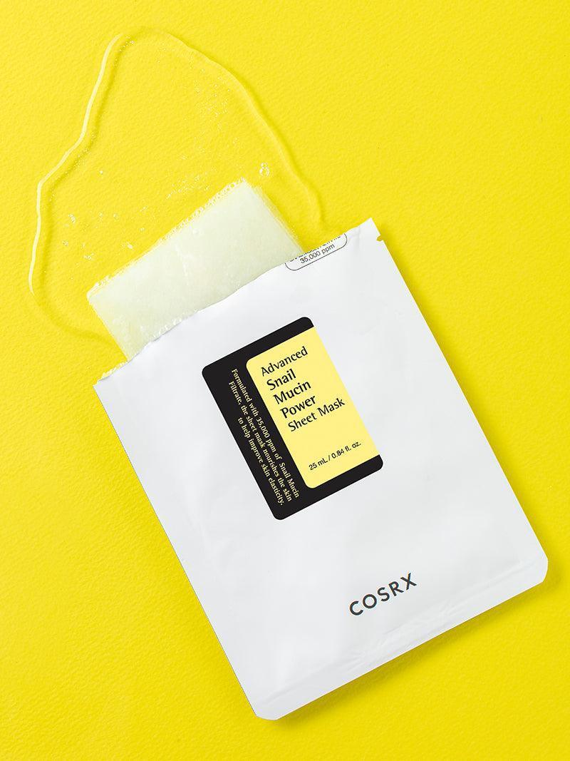 COSRX - Advanced Snail Mucin Power Sheet Mask 25ml — Hydratation intense et régénération cutanée