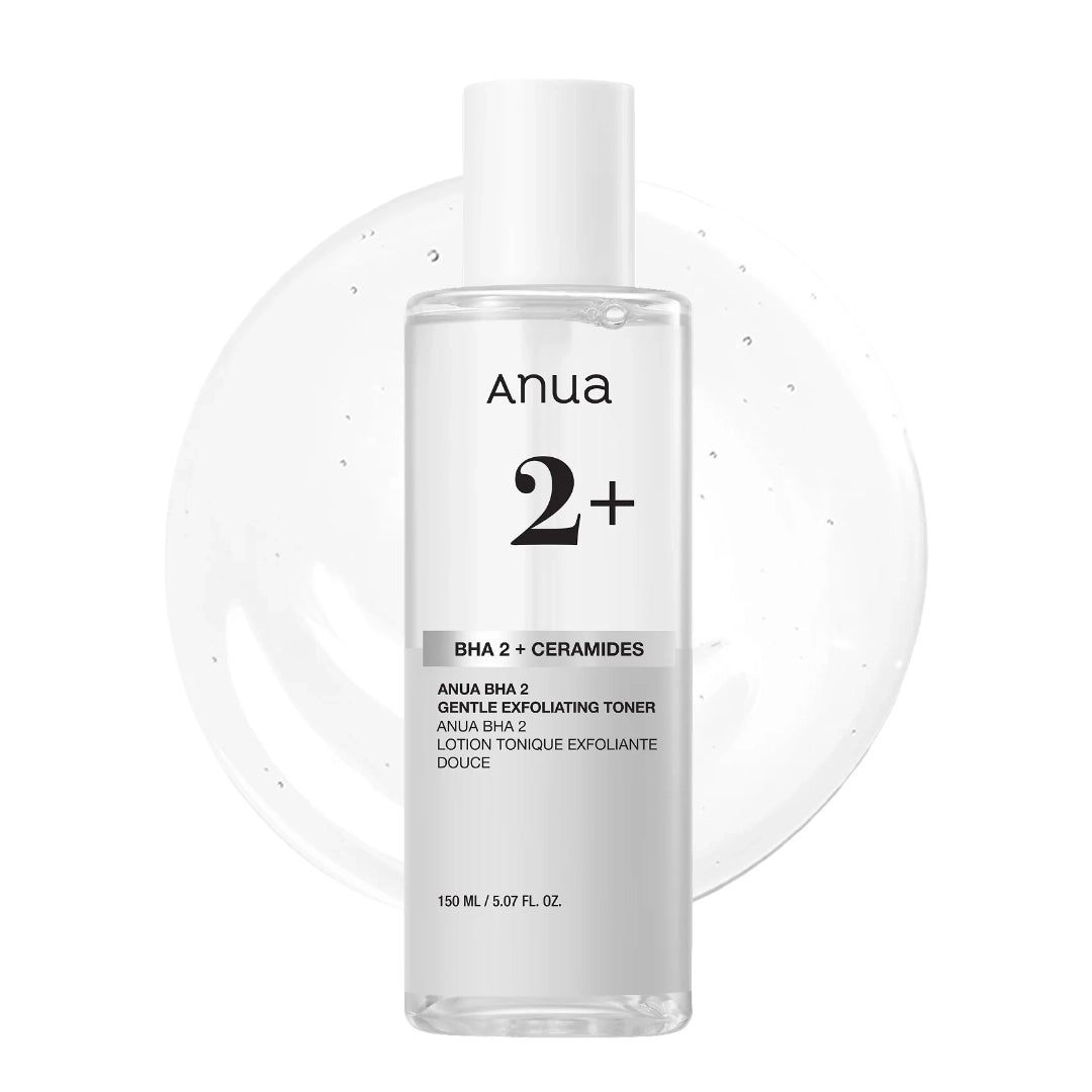 ANUA BHA 2 + CERAMIDES GENTLE EXFOLIATING TONER 150ml — Exfoliation douce et apaisante