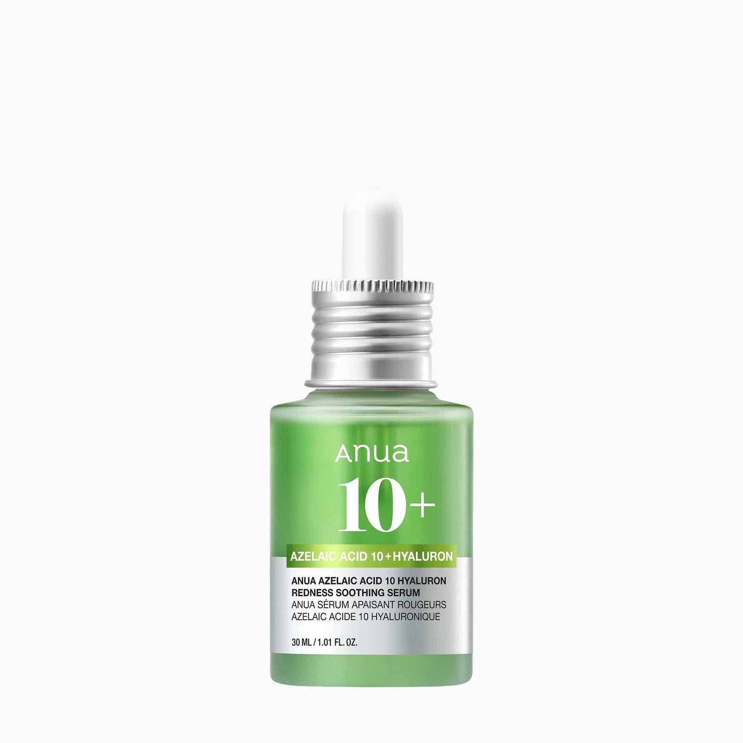 [ANUA(EU)] AZELAIC ACID 10+ HYALURON REDNESS SOOTHING FACIAL SERUM 30ML — Apaise les rougeurs et hydrate