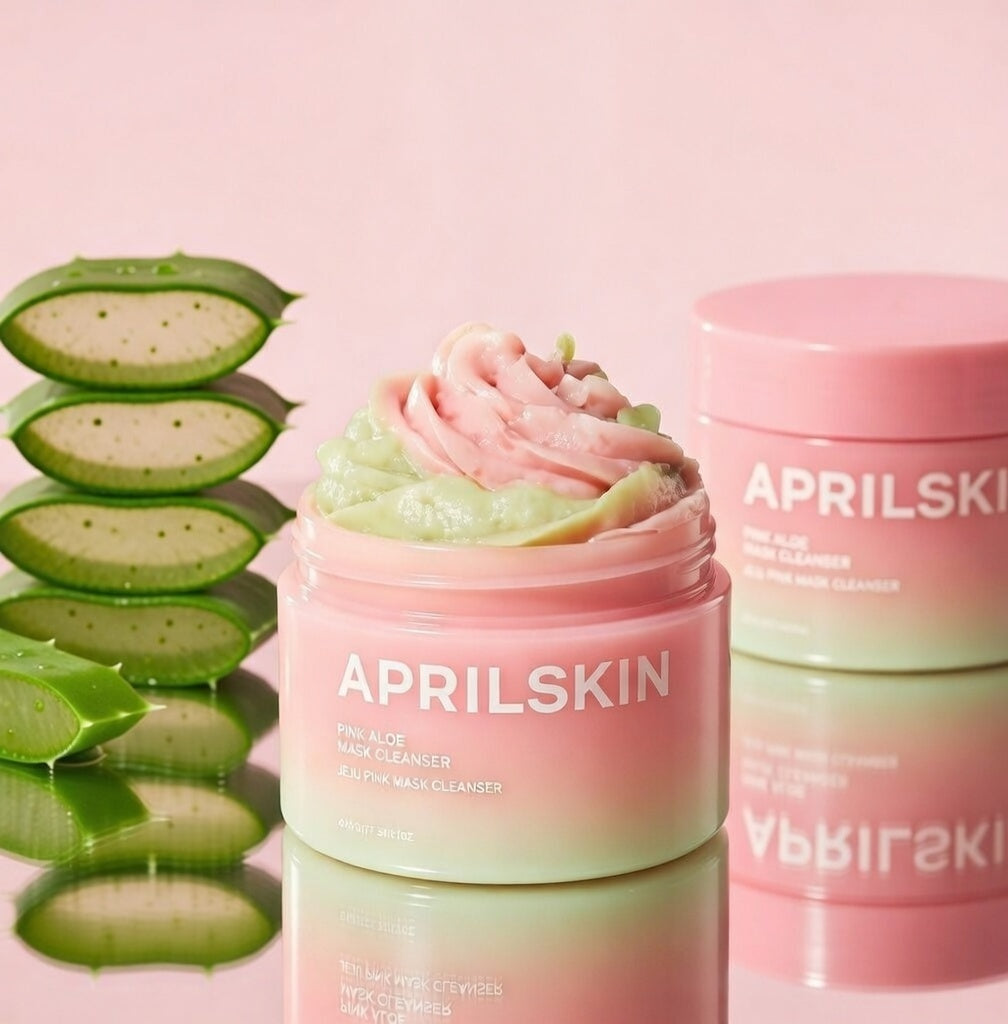 APRILSKIN Pink Aloe Pack Cleanser – Nettoyant & Masque Apaisant 120 g