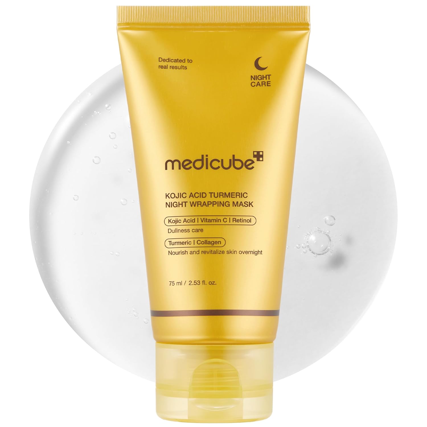 MEDICUBE – Kojic Acid Turmeric Night Wrapping Mask — Masque nuit anti-taches purifiant