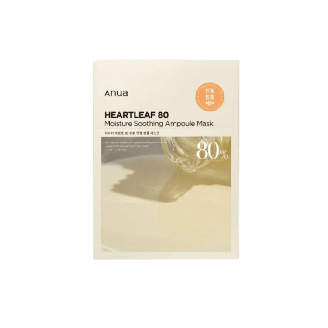 Anua - Heartleaf 80 Moisture Soothing Ampoule Mask — Sérénité et hydratation intense