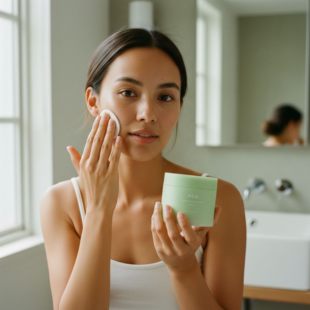 Abib Heartleaf Spot Pad Calming Touch – Disques Apaisants Anti-Imperfections (80 pads) - lifestyle