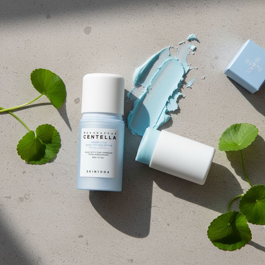 SKIN1004 MADAGASCAR CENTELLA HYALU-CICA SILKY-FIT SUN STICK 20G - texture