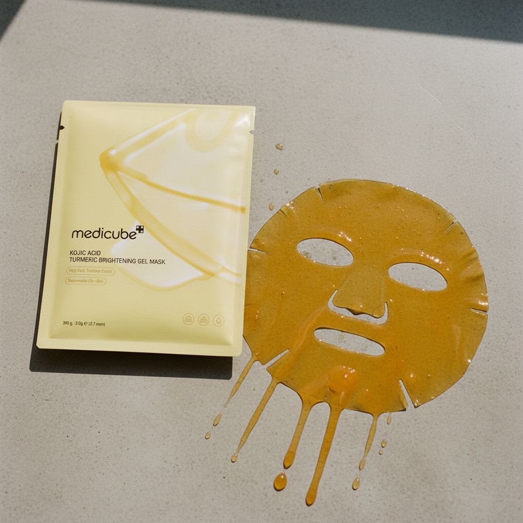 Medicube Kojic Acid Turmeric Brightening Gel Mask – Masque Éclat Unifiant - texture