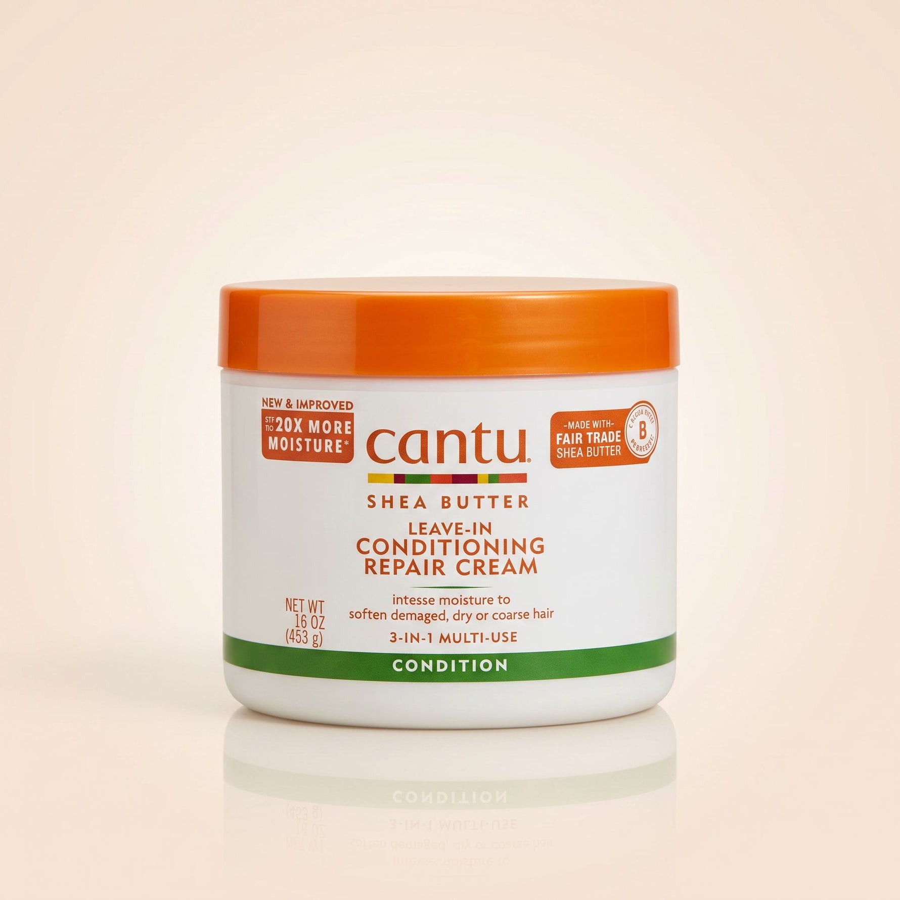CANTU – Crème Sans Rinçage Réparatrice à l’Huile d’Argan 453g (Leave-In Conditioning Repair Cream) - hero