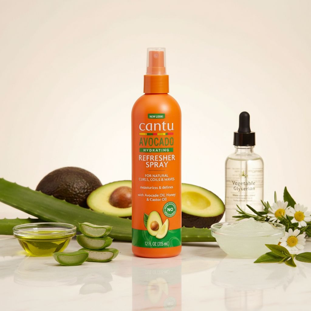 CANTU – Spray Hydratant Rafraîchissant Boucles 12oz (Avocado Hydrating Refresher Spray) - ingredients