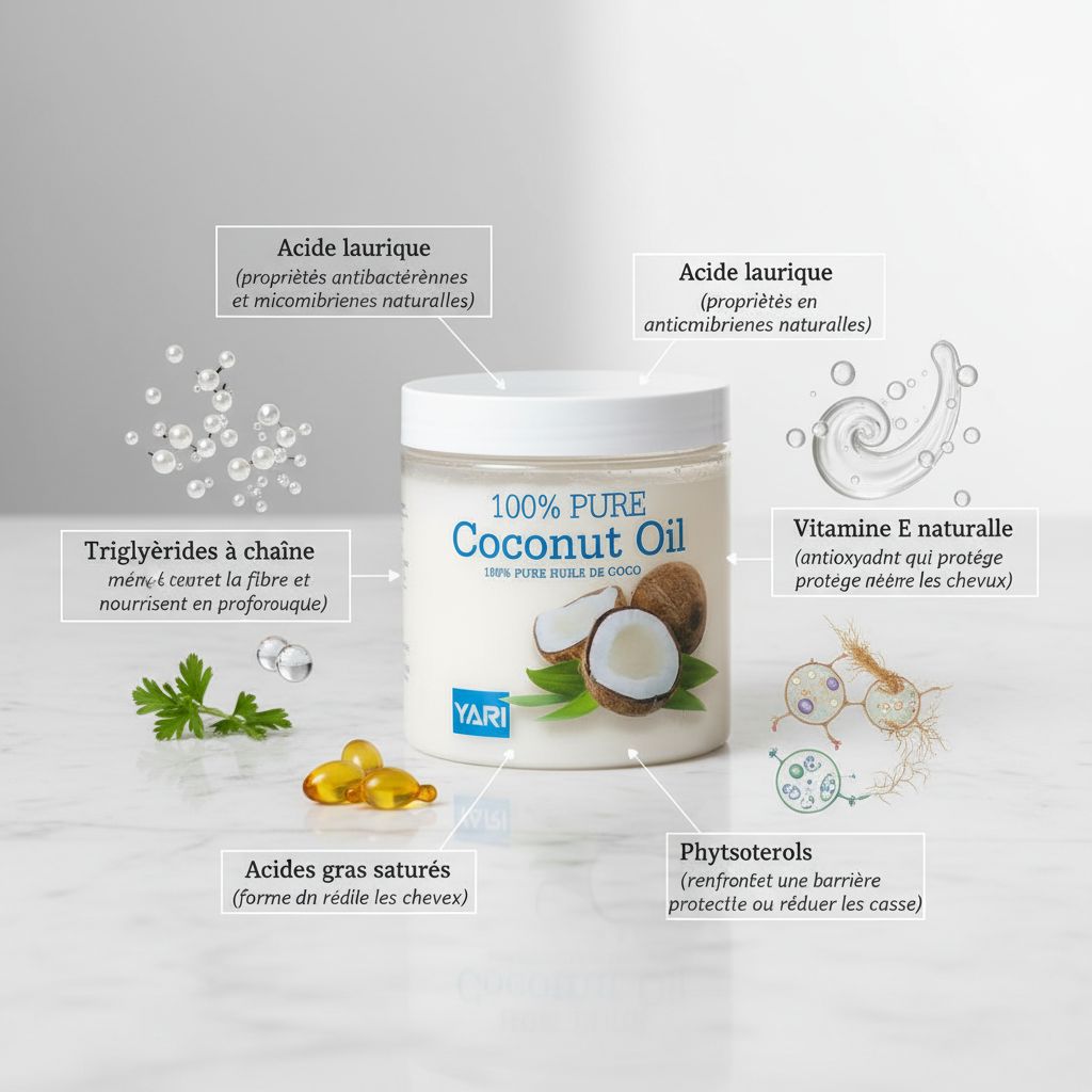 Yari Huile de Coco Pure 500 ml - ingredients
