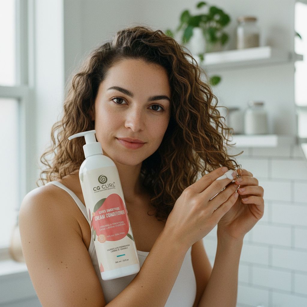 CG CURL – Après-Shampoing Crème Lissante Hydratante 355ml / 12oz (Super Smoothing Cream Conditioner) - lifestyle