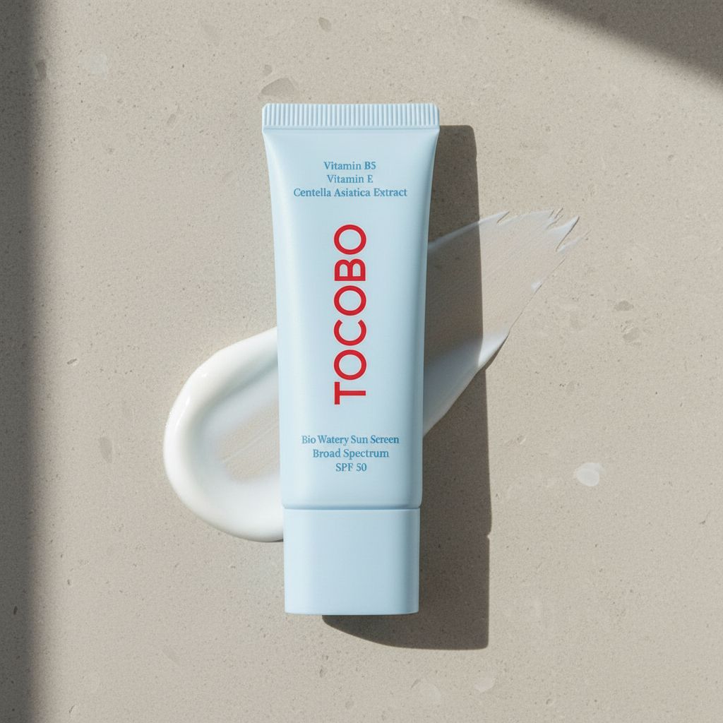 [TOCOBO] BIO WATERY SUN CREAM SPF50 PA++++ — Protection solaire légère et hydratante - texture