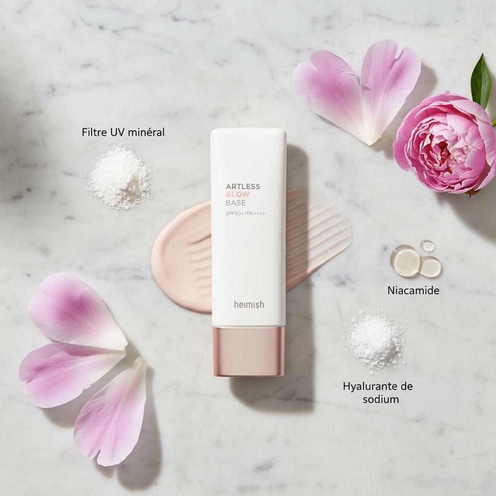 Heimish - Artless Glow Base SPF 50+ PA+++ — Base lumineuse protectrice teintée - ingredients