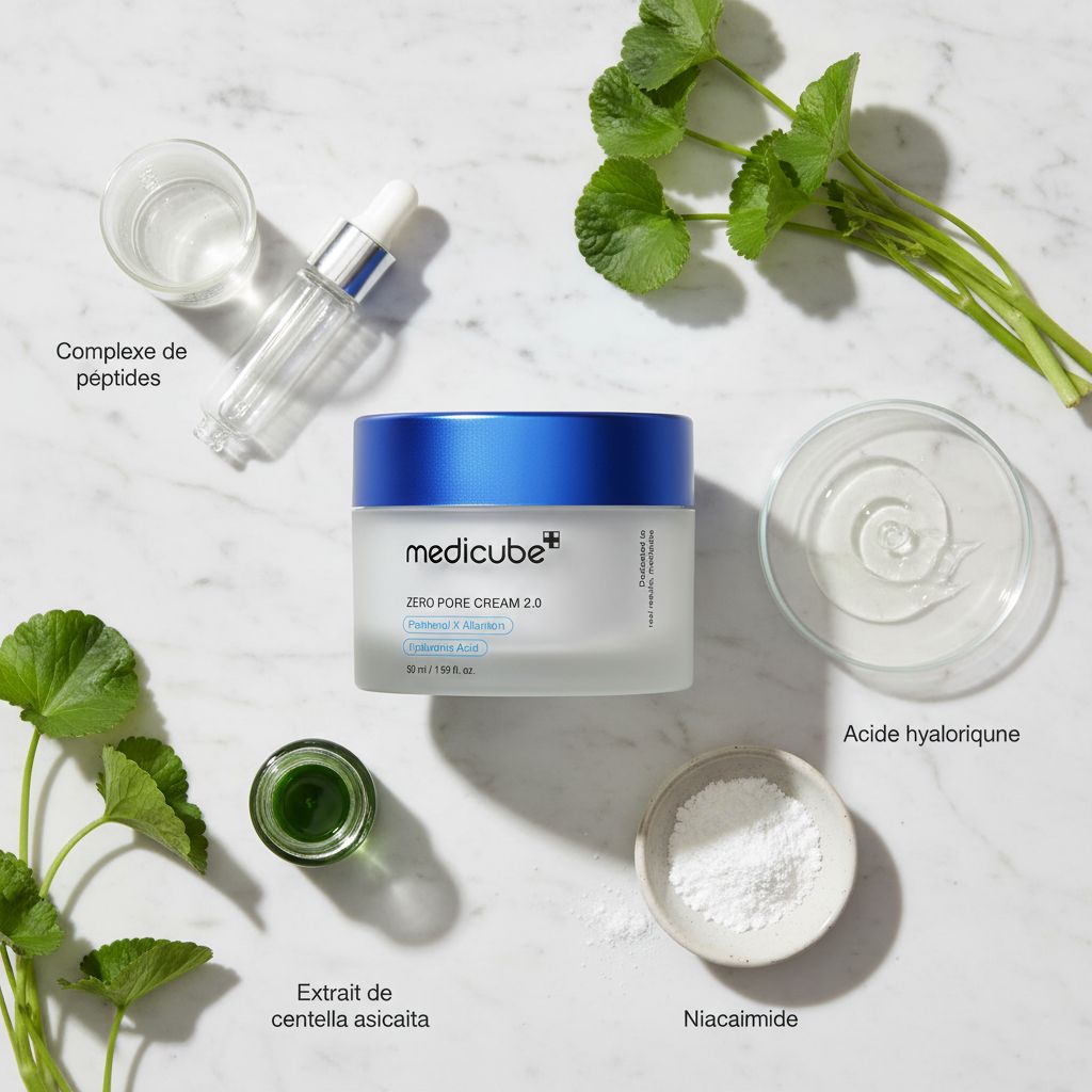 Medicube [EUP] ZERO PORE CREAM 2.0 50ml — Pores affinés, peau lissée - ingredients