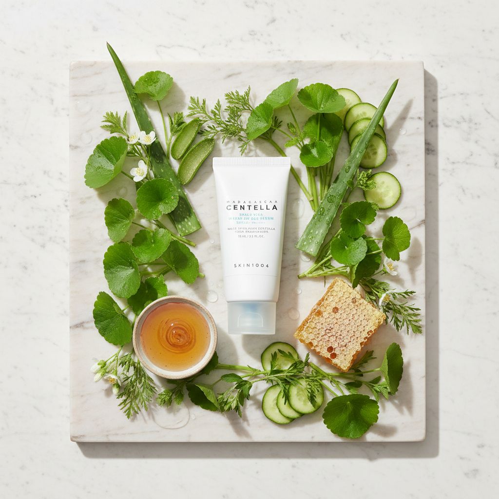 SKIN1004 Madagascar Centella Hyalu-Cica Water-Fit Sun Serum SPF50+ PA++ – Sérum Solaire Hydratant 15 ml - ingredients