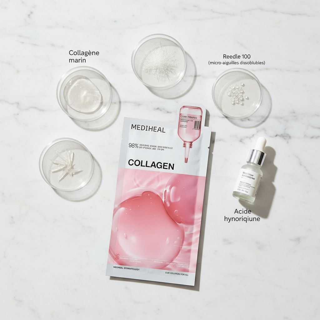 [VT] COLLAGEN REEDLE SHOT 100 2STEP MASK (1.5G+25G) — Masque repulpant effet lifting instantané - ingredients