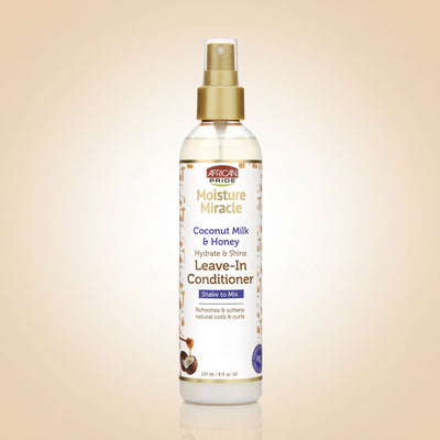 African Pride – Moisture Miracle Leave-in Conditioner – 237ml — Hydratation intense pour cheveux secs