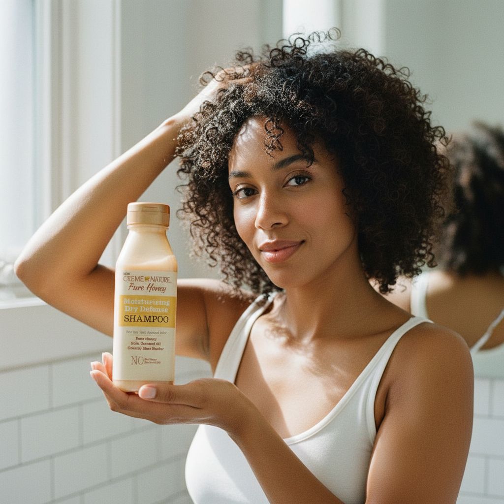Creme of Nature Pure Honey – Shampoing Hydratant Définition 12oz (Hydrating Dry Def. Shampoo) - lifestyle