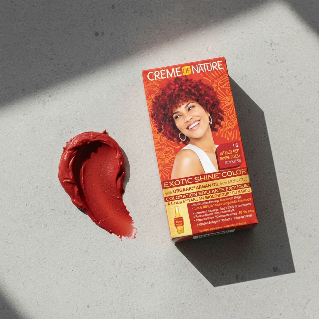 Creme of Nature Gel Hair Color Intensive Red 7.6 - texture