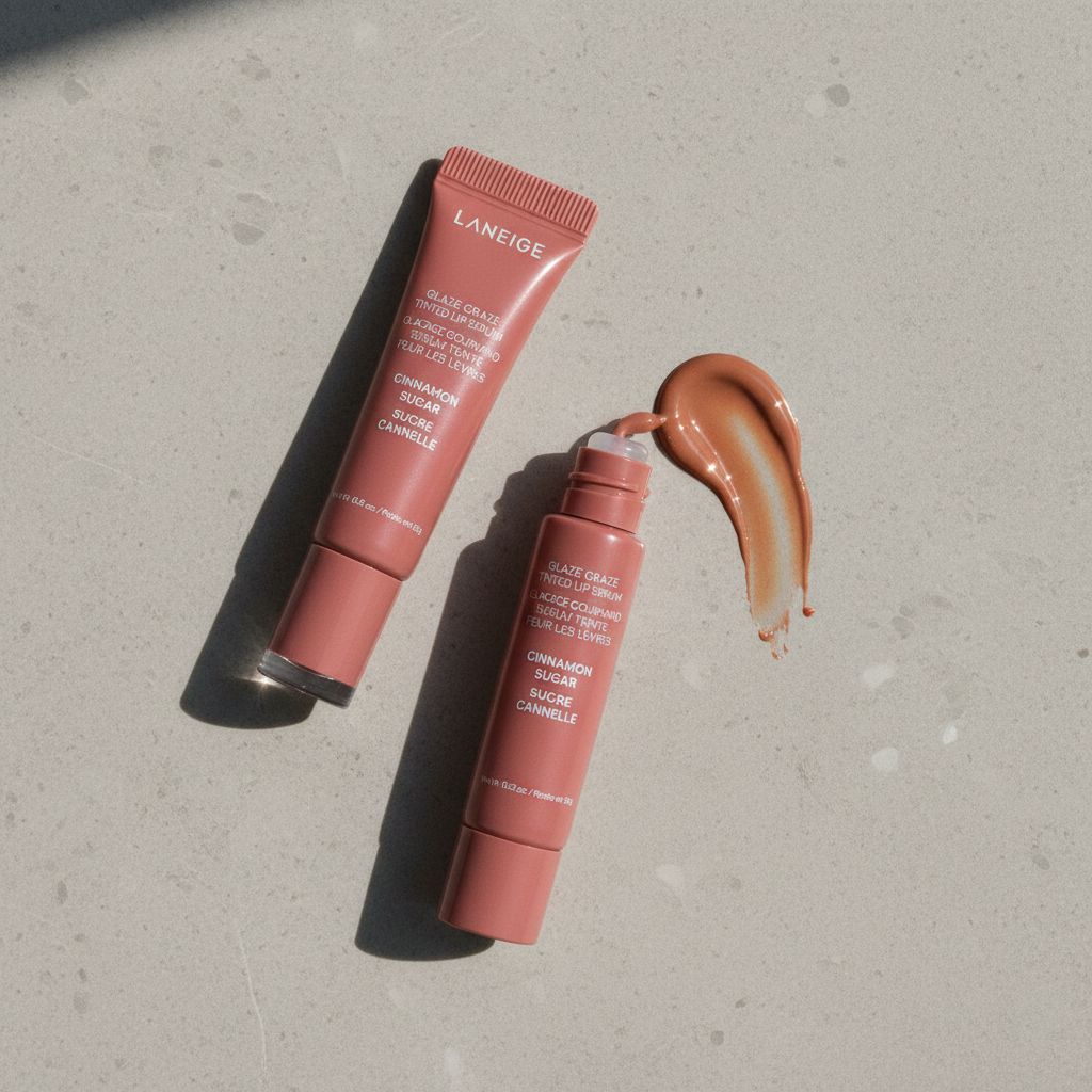 LANEIGE – Glaze Craze Tinted Lip Serum (Cinnamon Sugar) — Lèvres brillantes et teintées - texture