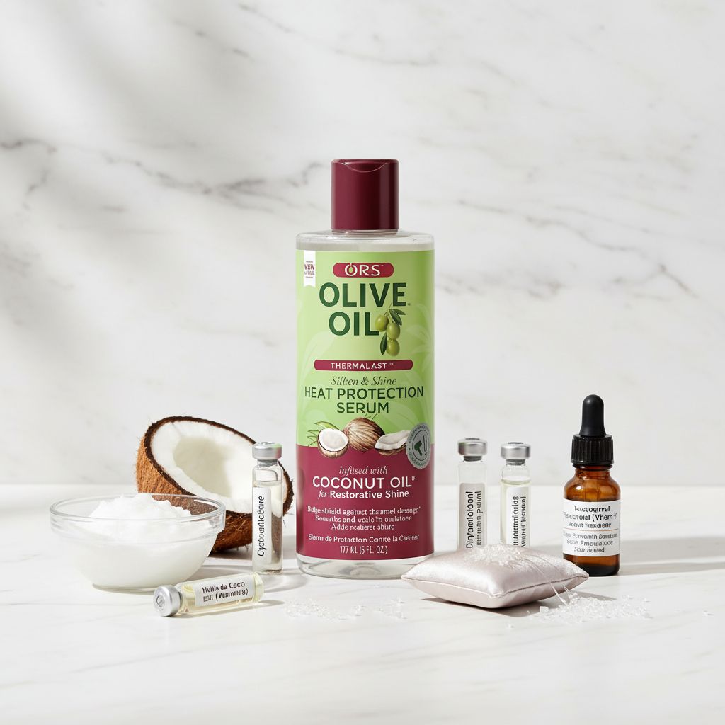 ORS-OO Coconut Oil  Heat Protection Serum 177ml 6oz - ingredients