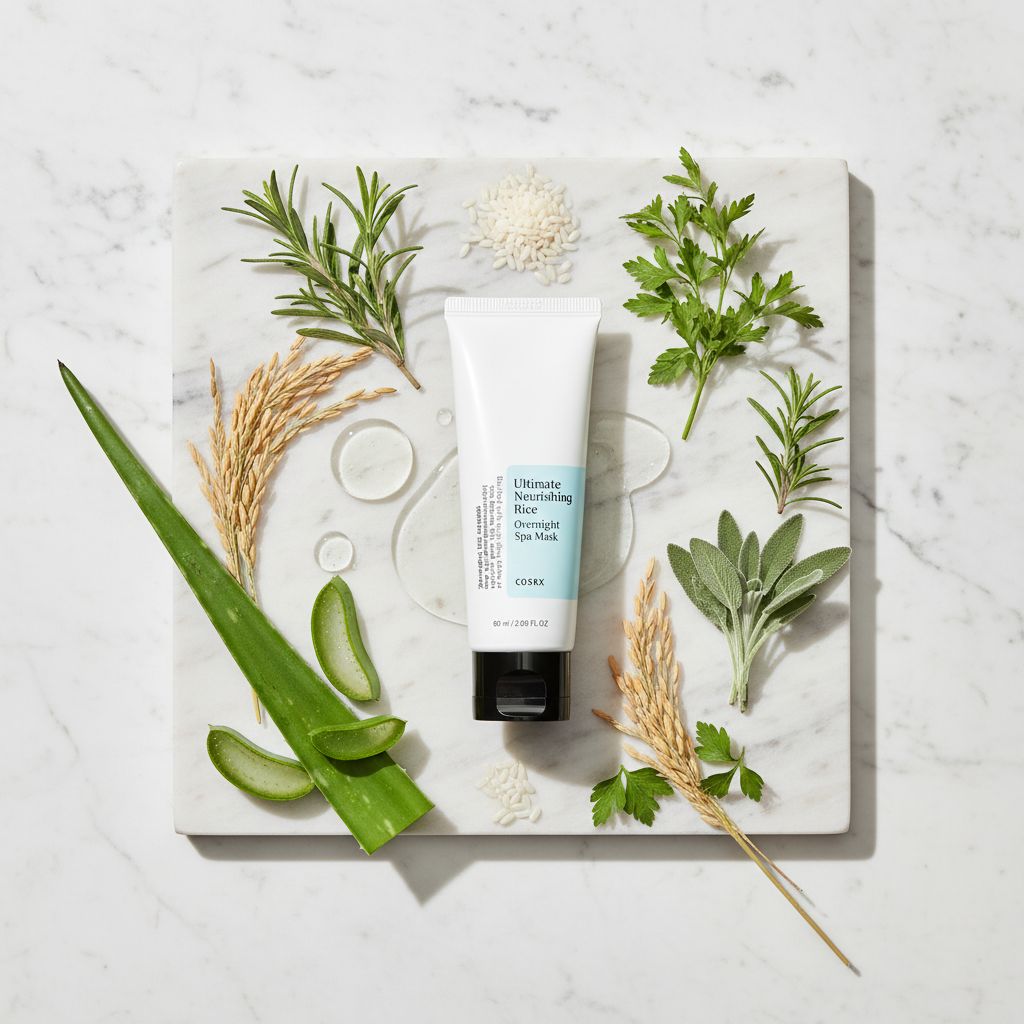COSRX Ultimate Nourishing Rice Overnight Spa Mask – Masque de Nuit Nourrissant au Riz 60 ml - ingredients