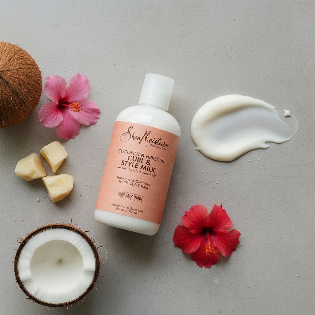 Shea Moisture – Coconut & Hibiscus Curl & Style Milk 237ml - texture