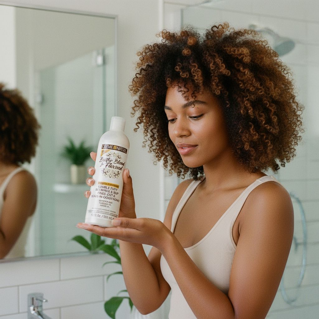 Creme of Nature – Shampoing Hydratant Butter Blend & Flaxseed 12oz (BB&F Shampoo) - lifestyle