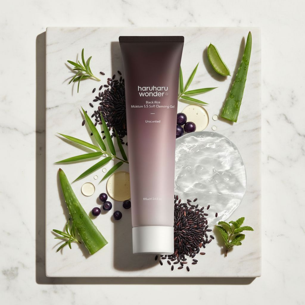 Haruharu Wonder Black Rice Moisture 5.5 Soft Cleansing Gel – Gel Nettoyant Doux Hydratant 100 ml - ingredients