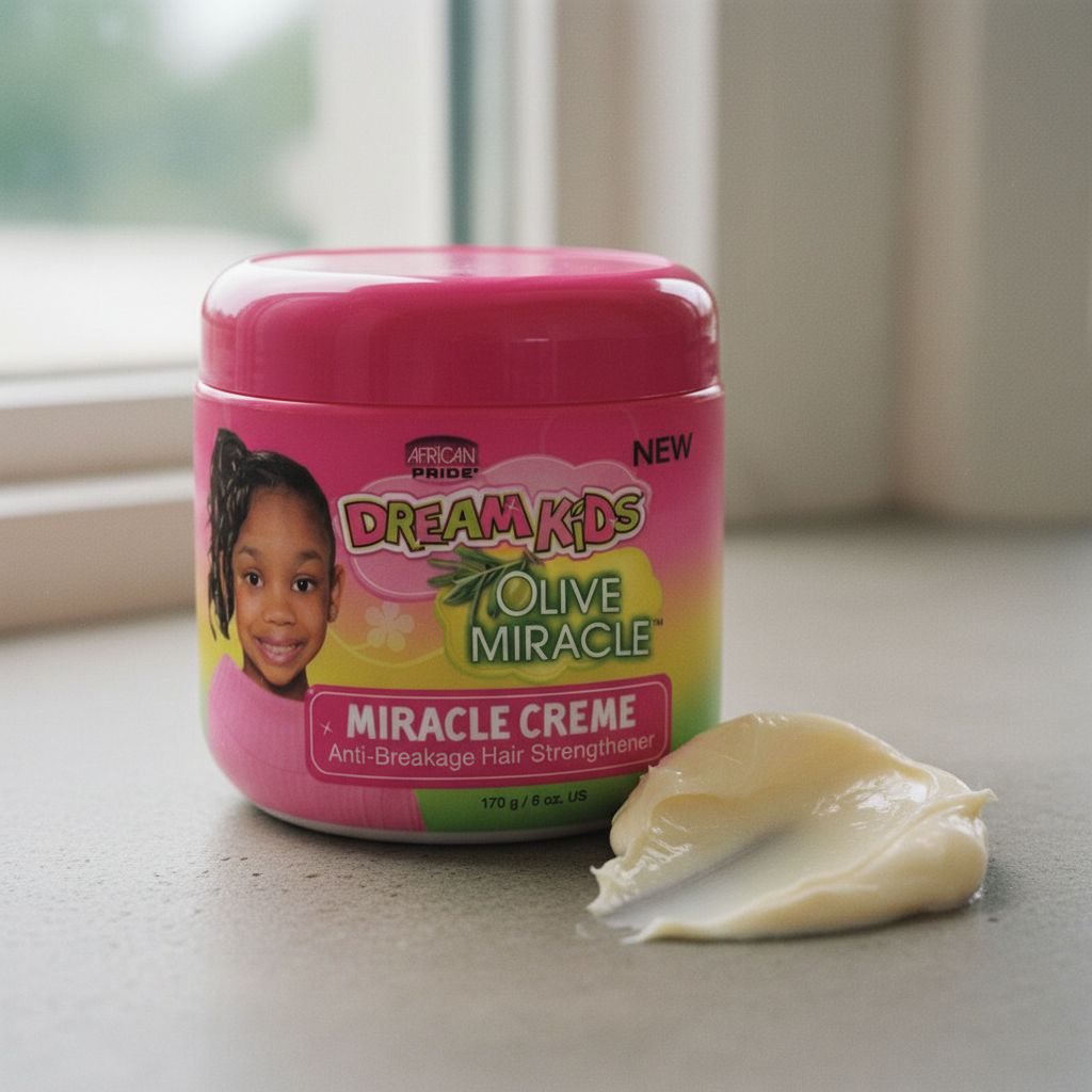 African Pride Dream Kids Olive Miracle Crème 177 ml (6 oz) - texture