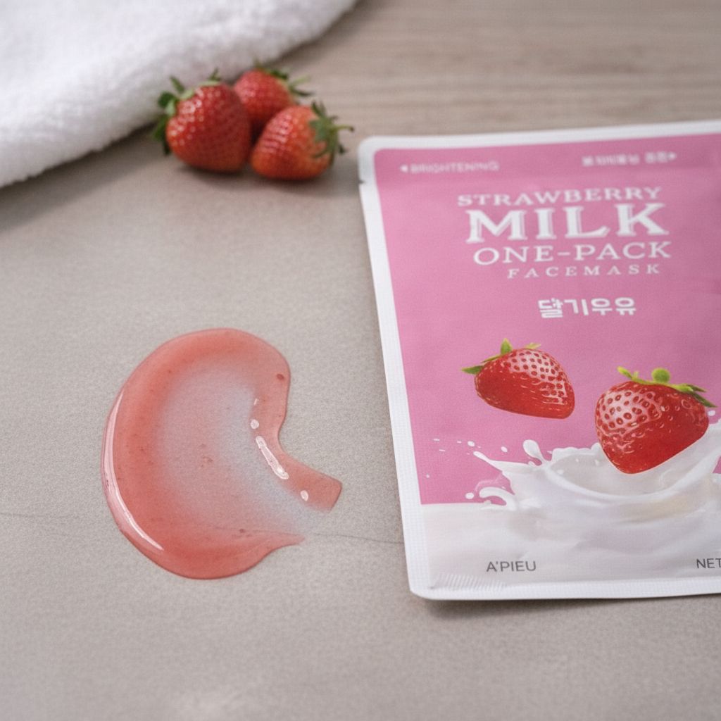 [A'pieu] STRAWBERRY MILK ONE-PACK - texture