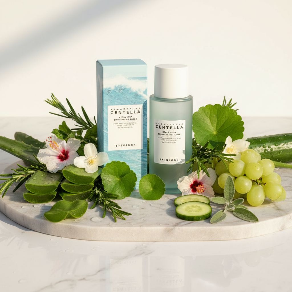 SKIN1004 Madagascar Centella Hyalu-Cica Brightening Toner – Tonique Hydratant Éclat 210 ml - ingredients