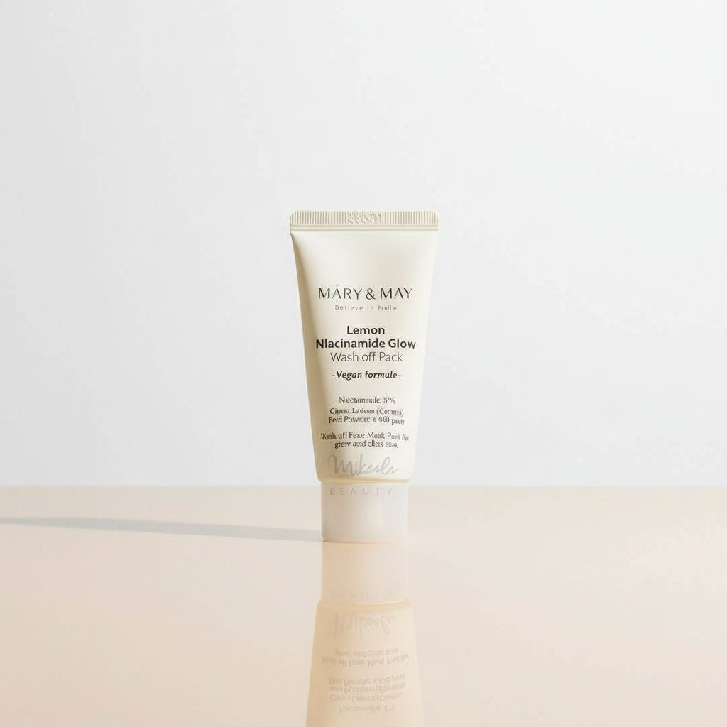 Mary & May – Lemon Niacinamide Glow Wash Off Pack – 30g — Masque éclat citron purifiant - hero