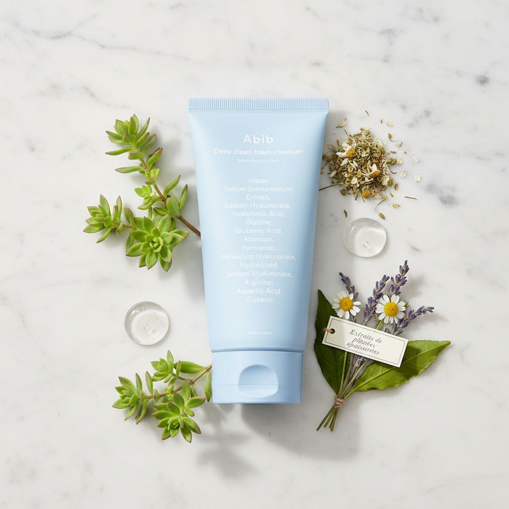 Abib - Deep Clean Foam Cleanser Sedum Hyaluron Foam — Nettoyage profond et hydratation intensive - ingredients