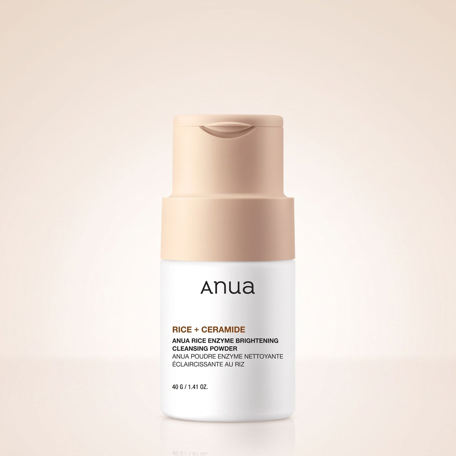 [ANUA] RICE ENZYME BRIGHTENING CLEANSING POWDER 40g — Poudre nettoyante éclat riz - hero