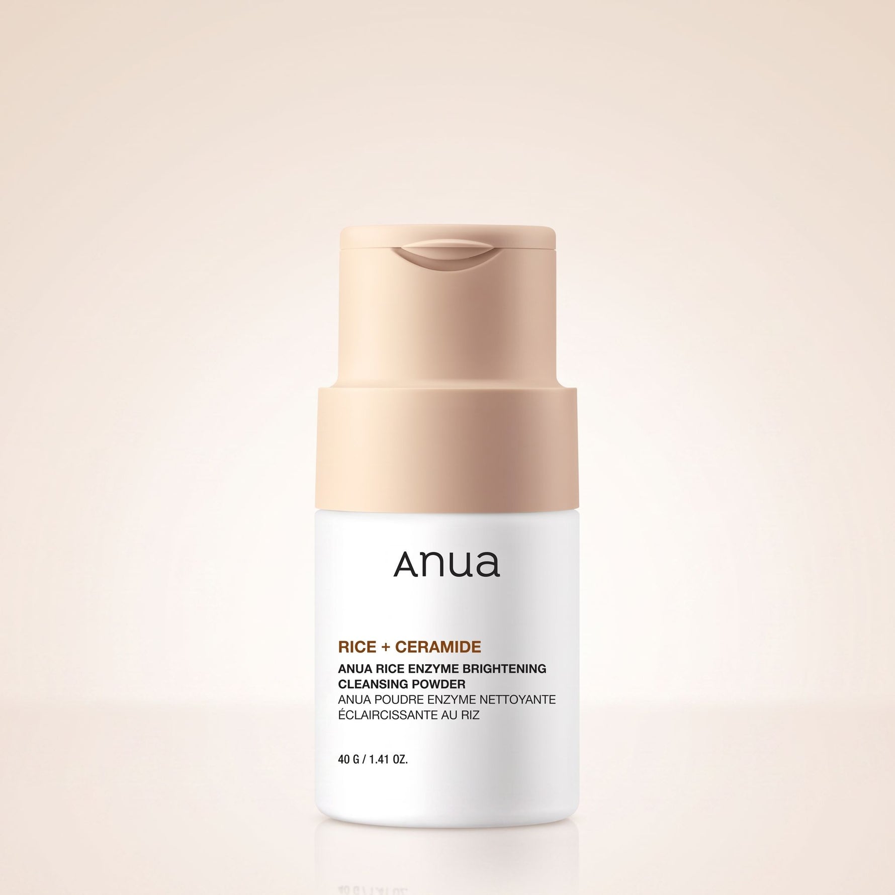 [ANUA] RICE ENZYME BRIGHTENING CLEANSING POWDER 40g — Poudre nettoyante éclat riz - hero