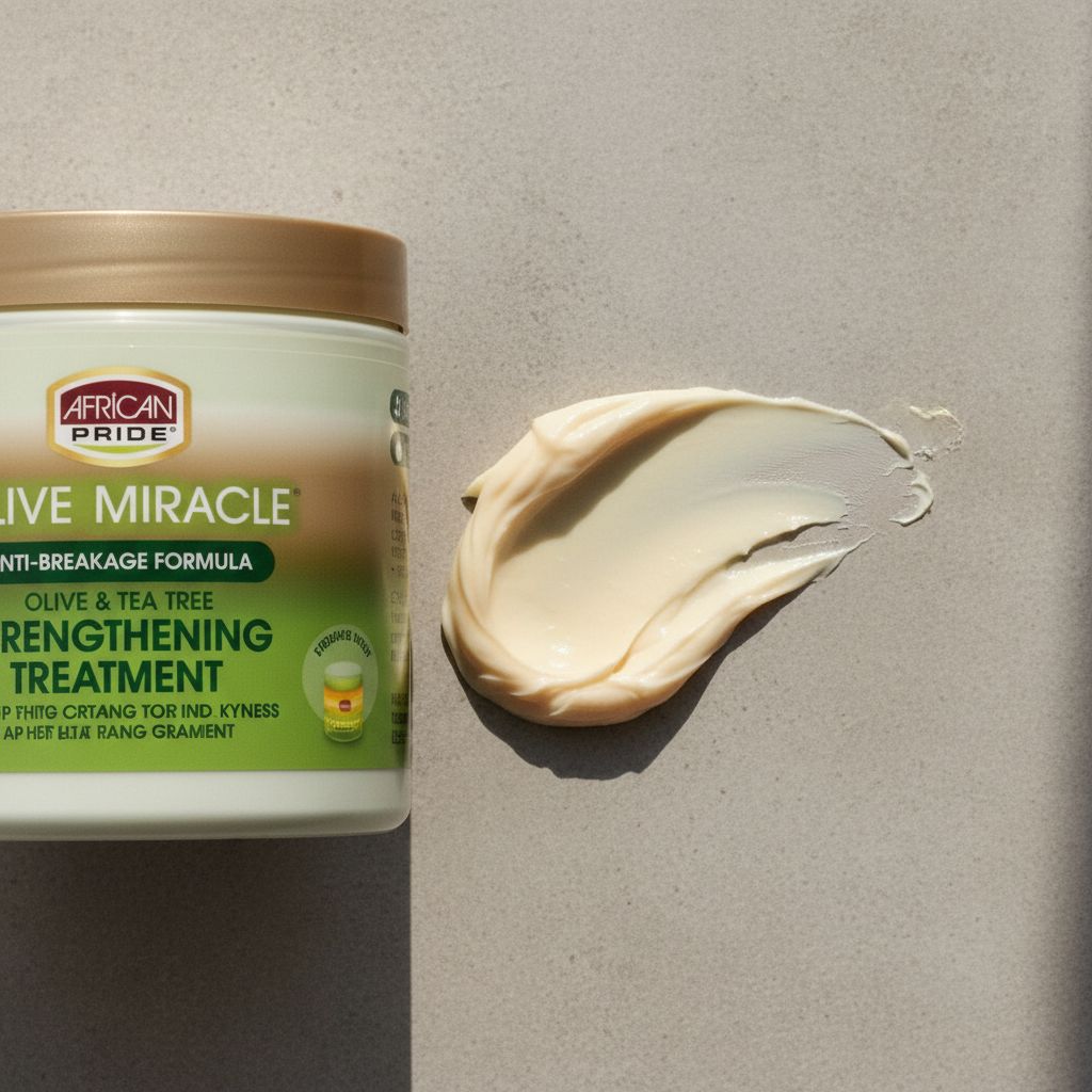 African Pride Olive Miracle – Crème Anti-Casse Fortifiante 5.3oz (Anti-Breakage Cream) - texture
