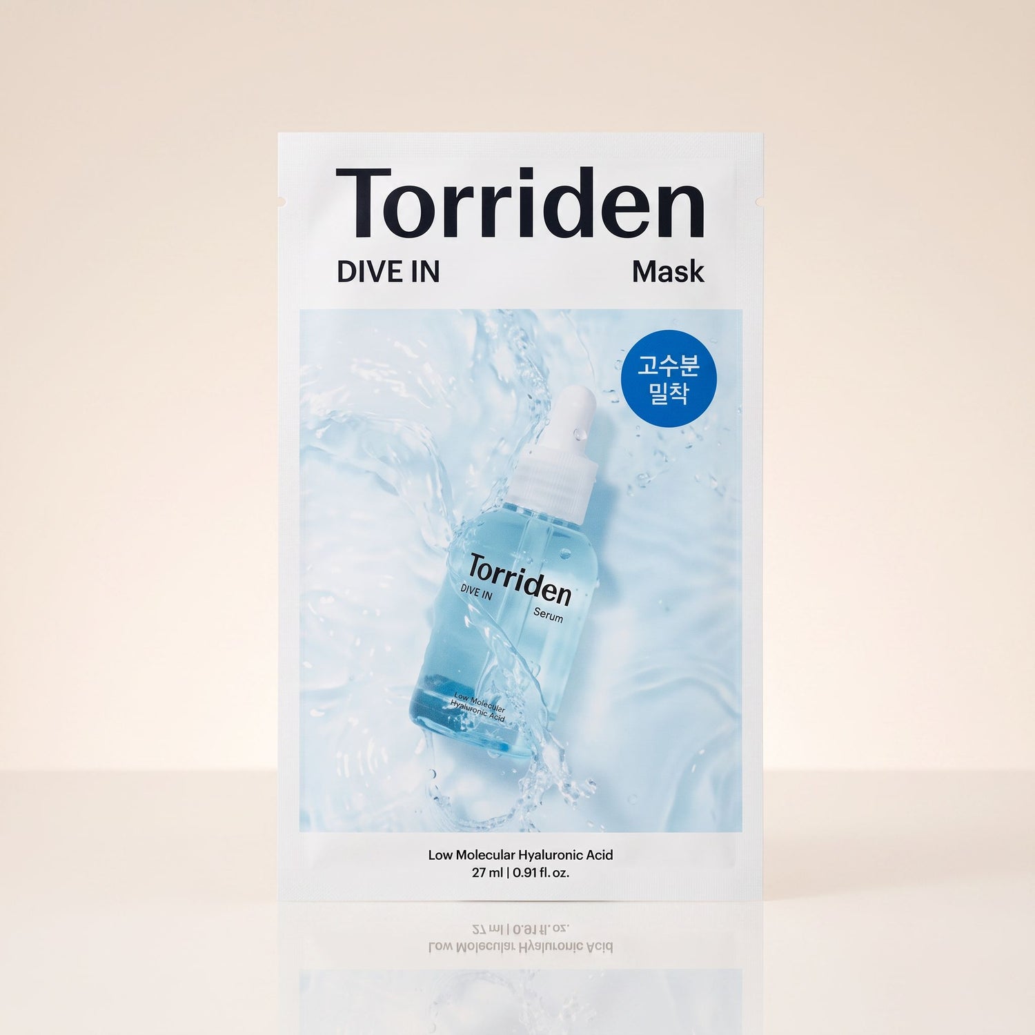 Torriden – Dive-in Low Molecular Hyaluronic Acid Mask Pack — Hydratation intense et profonde - hero