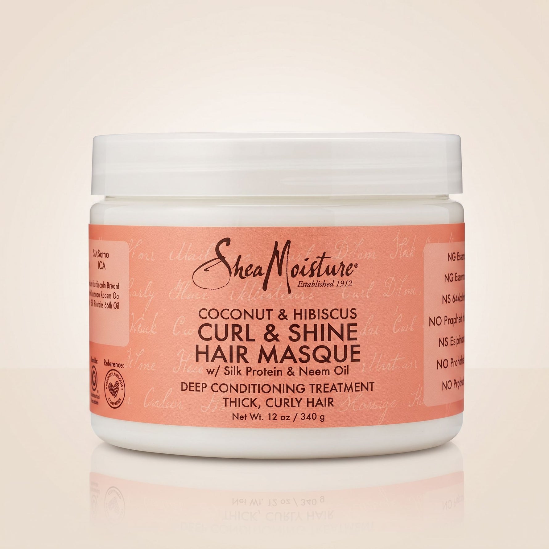 Shea Moisture – Coconut & Hibiscus Curl & Shine Hair Masque 340g - hero