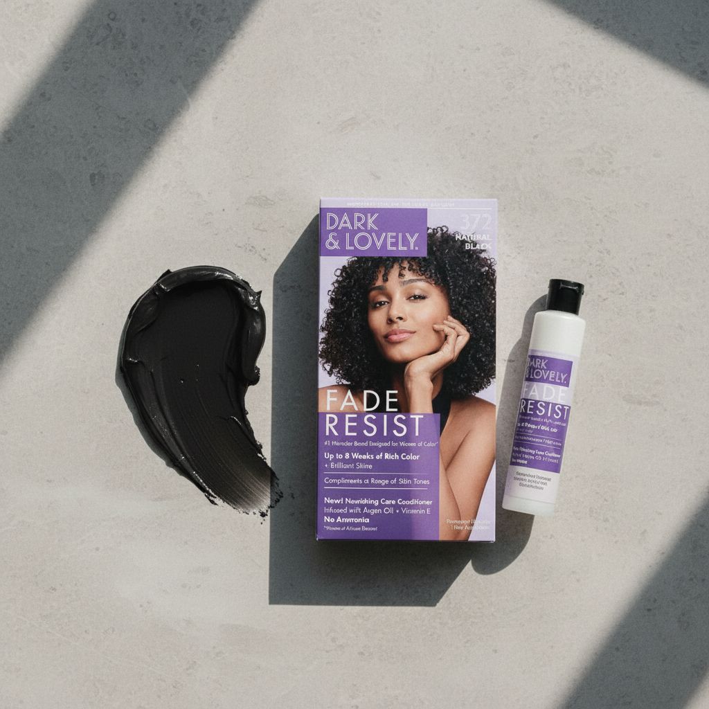 Dark & Lovely Fade Resist Natural Black 372 - texture