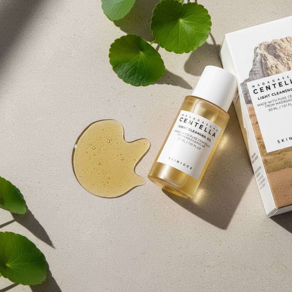 SKIN1004 Madagascar Centella Light Cleansing Oil – Huile Démaquillante Apaisante 30 ml - texture