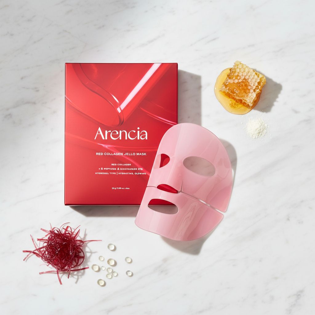 Arencia – Red Collagen Jello Mask — Masque gélatineux repulpant intense - ingredients