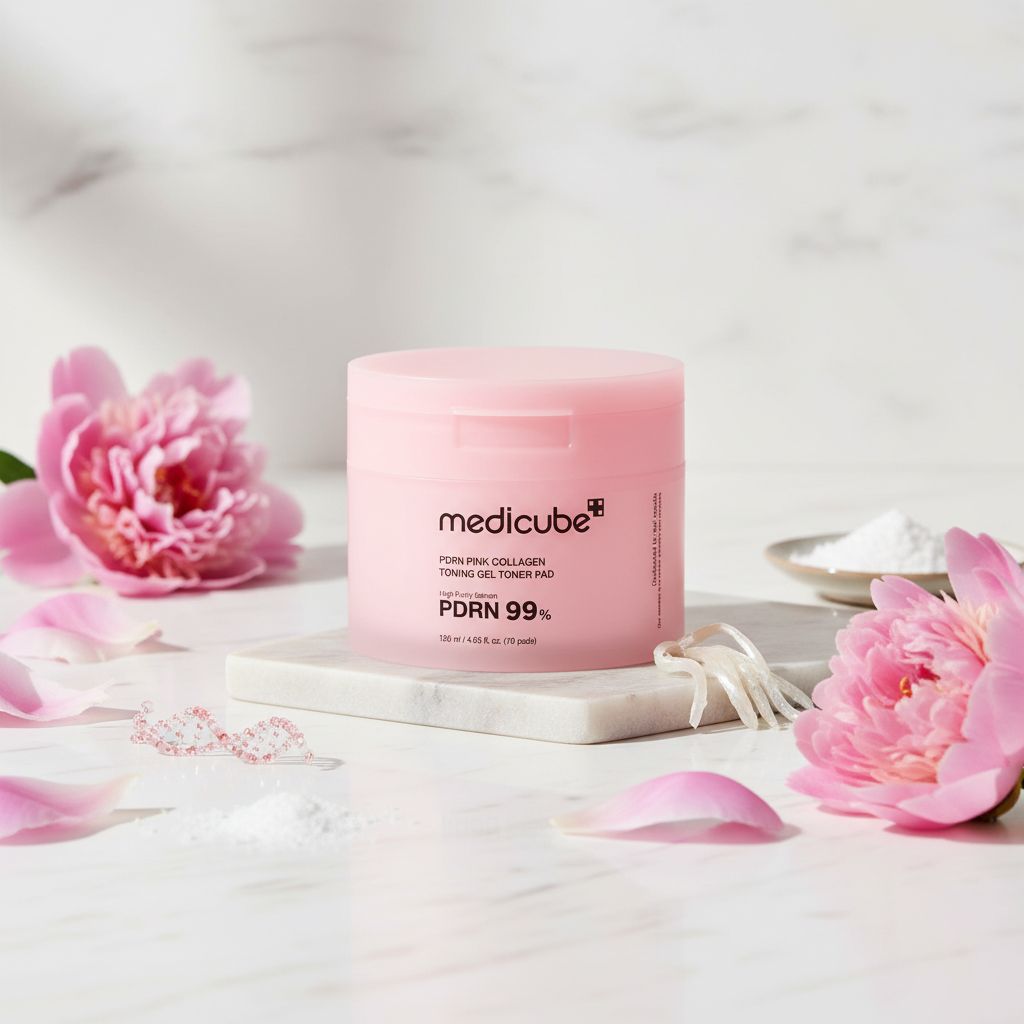 [Medicube] PDRN PINK COLLAGEN TONING GEL TONER PAD 70ea - ingredients